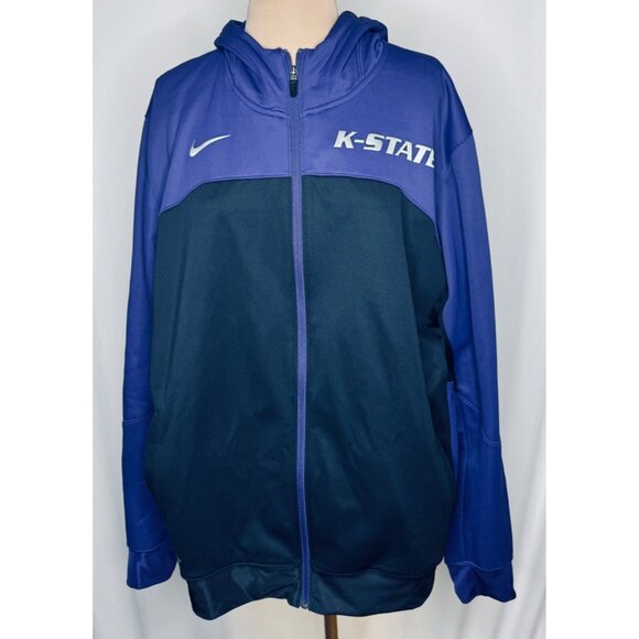 Nike Therma Fit Kansas State Wildcats K-State Hoodie Jacket size XL - Picture 1 of 16